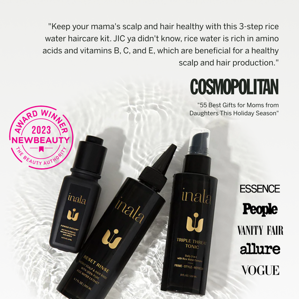 Rice Water Ritual Set - 3-Step Rice Water Hair Care System – Promotes ...